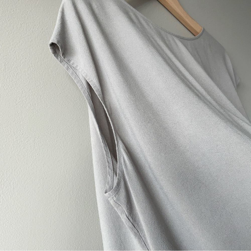 Tiger of Sweden Jeans grey sleeveless blouse medium women's shirt top - Picture 7 of 15